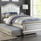 Twin Bed w/Slats & Trundle - 3 Color Choices