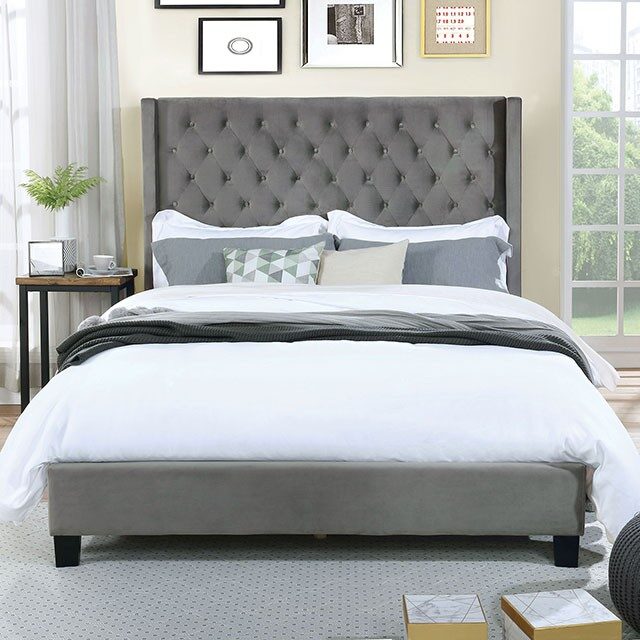 Ryleigh Upholstered Bed Button Tufted Headboard - 3 Colors