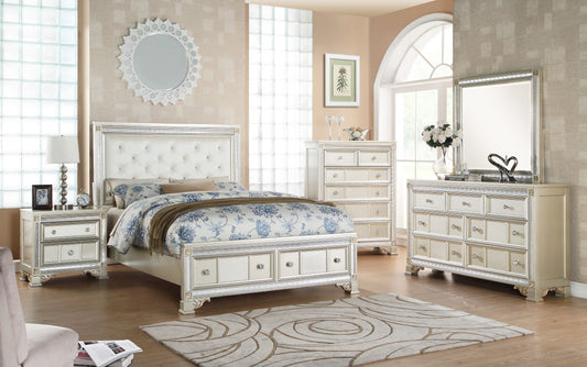 Tiffany Bedroom Collection - Platinum Finish