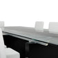 Modrest Lisbon Dining Collection - Extentable Glass Table