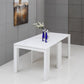 Mesa de comedor blanca extensible ultracompacta moderna Morph