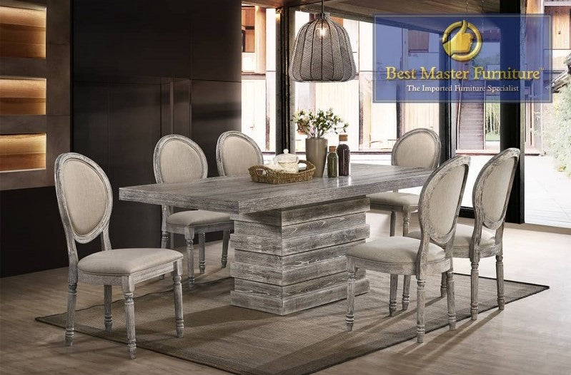 Fiona Transitional Dining Collection - Mocha Finish