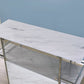 Rianna White Faux Marble Bar Table FOA-BT8343