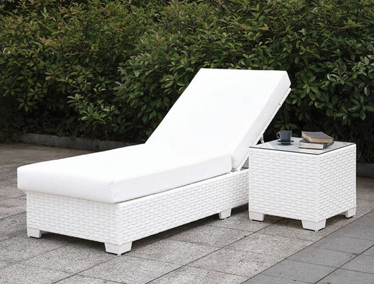 Chaise ajustable + mesa auxiliar Somani