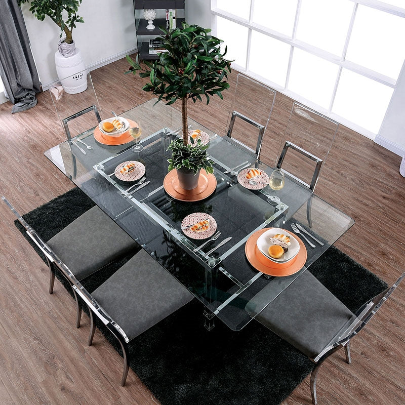 Casper Glass Dining Set - Furniture of America