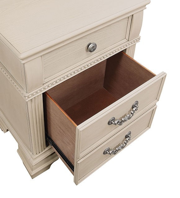 Mesita de noche Pamphilos FOA7144WH-N