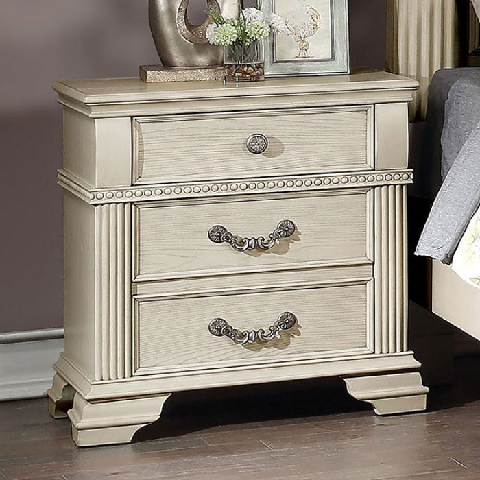 Mesita de noche Pamphilos FOA7144WH-N