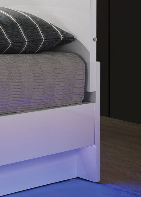 Erlach FOA7189WH Contemporary Bedroom Collection LED LIghts