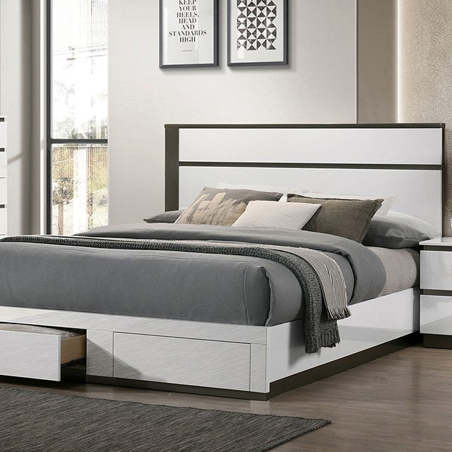 Birsfelden Two-Tone Bedroom Set by Furniture of America