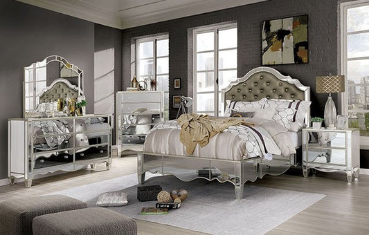 Eliora Glam Bedroom Collection - Silver Finish