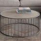 Mesas auxiliares Gibson de roble gris y hierro de Diamond Sofa
