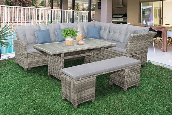 Malia 5 Pc Sectional Set with Bench GM-1002-5pk