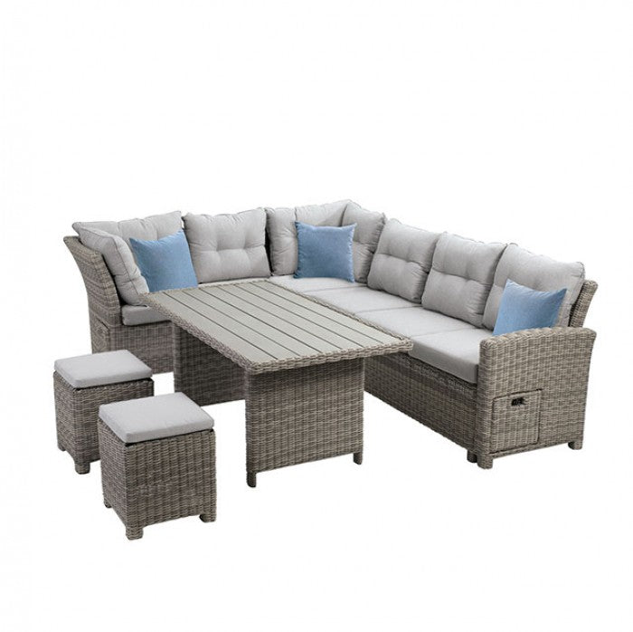 Malia 5 Pc Sectional Set with Bench GM-1002-5pk