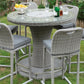 Cyprus 7 Pc Round Bar Table Set - Furniture of America