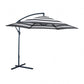 Glam Cantilver Umbrella & Base - Black & White