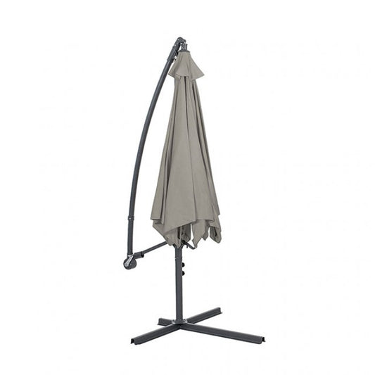 Glam Cantilver Umbrella & Base - Graphite