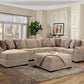 Harley Sectional Linen Fabric