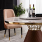 American Eagle DT-H216 Juego de mesa de comedor de mármol sintético
