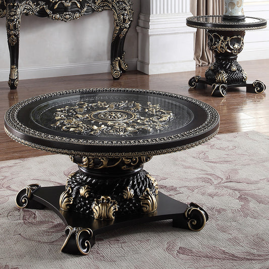 HD-328B Homey Design Occasional Tables - Black Gold