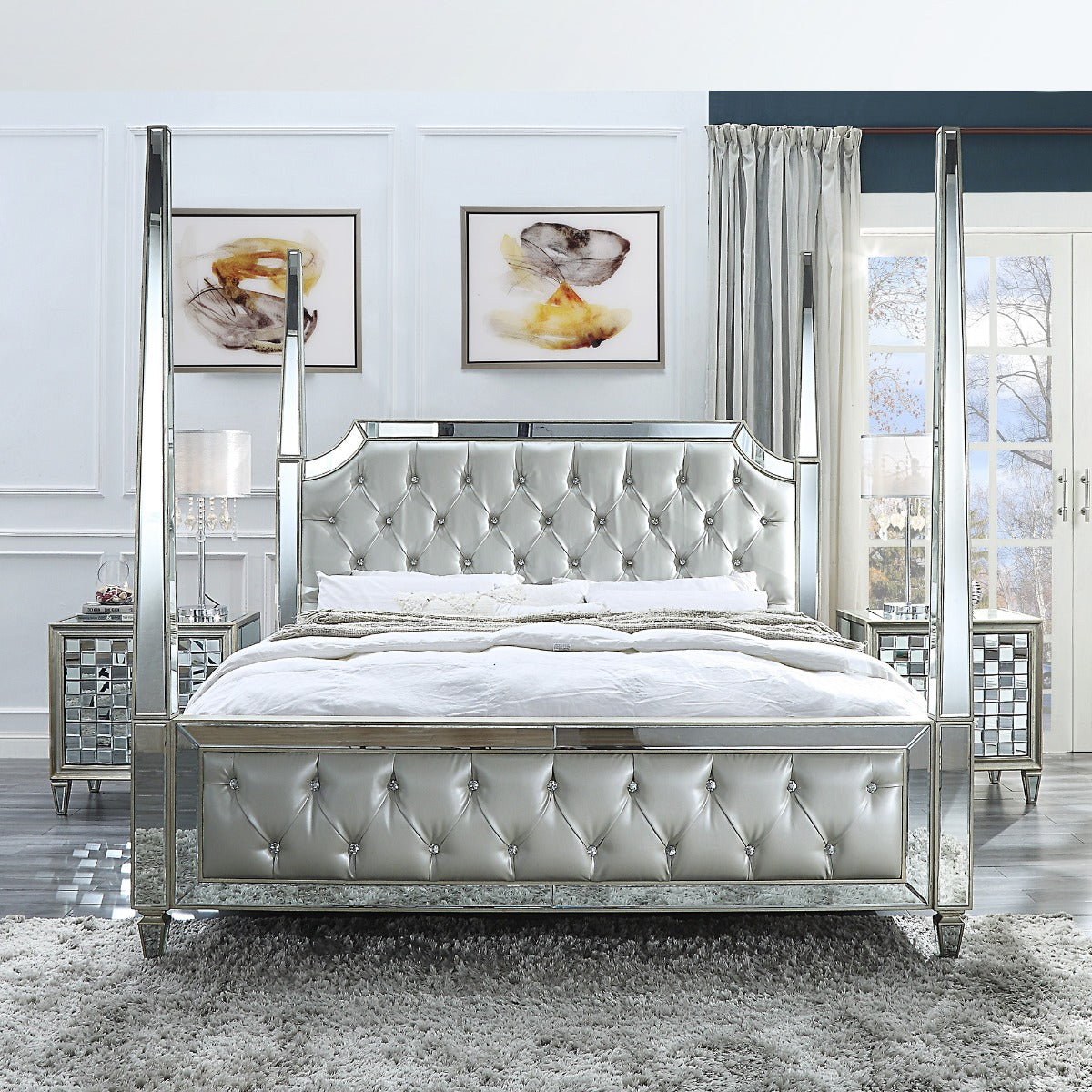 Homey Design HD-6001 Milo Eastern King Bed