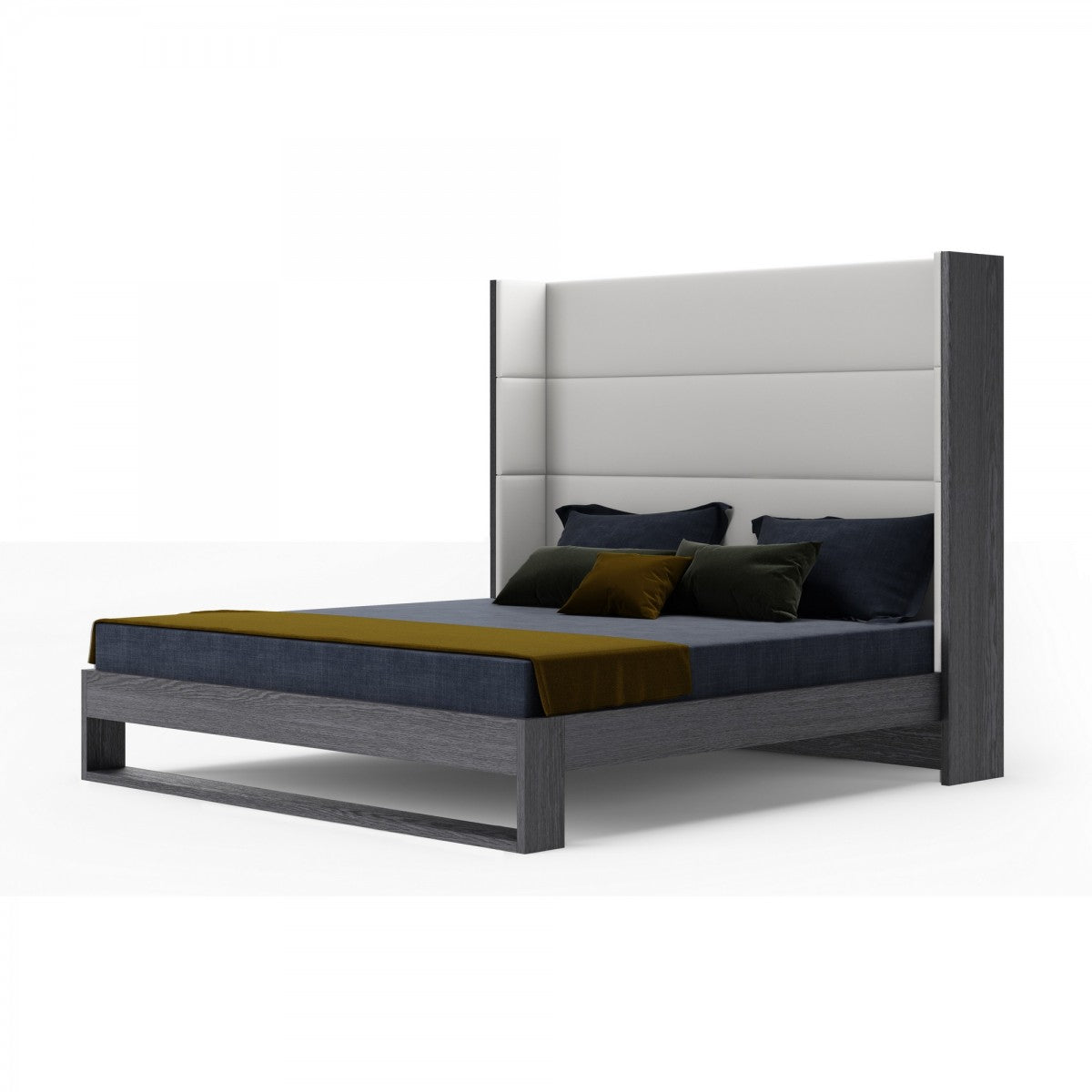 Modrest Heloise by VIG - Contemporary White Leather Bed