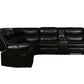 Global 6967 Vista Motion Sectional - Brown Leather Air