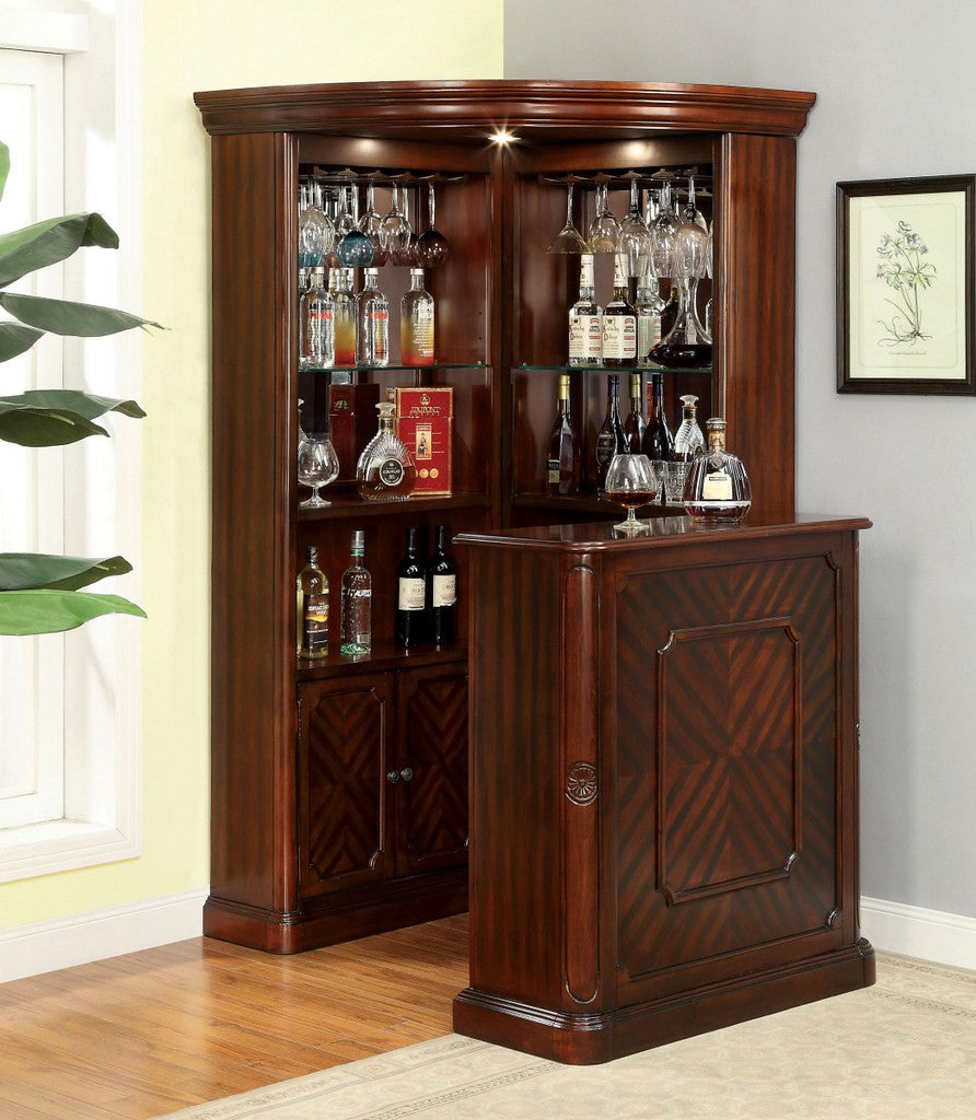 Voltaire 2 Pc Bar Set - Cherry Finish