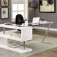 Bronwen Modern Desk - White or Black Finish