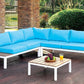 Winona Patio Sectional - Blue Cushions