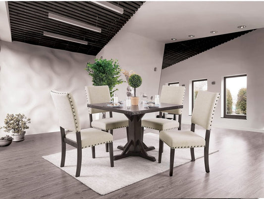 Glenbrook Square Table Dining Collection - Nailhead Trim