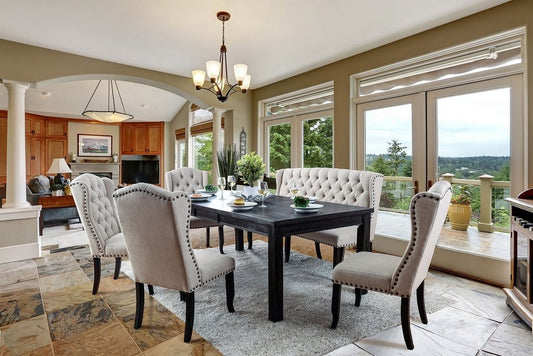 Colección Sania Dining CM3324BK - Hoja extensible