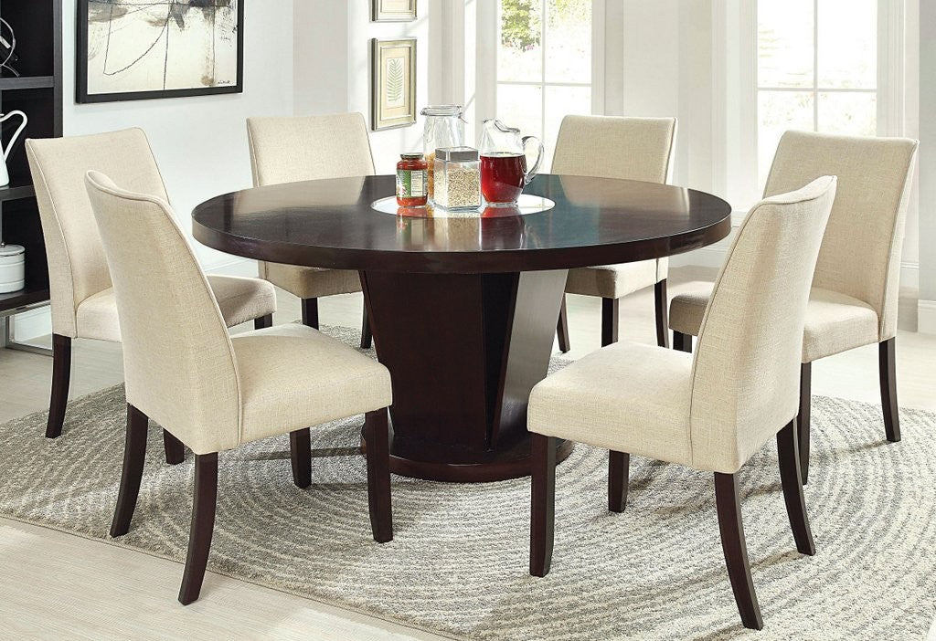 Cimma 5 Pc Round Dining Collection CM3556 w/Lazy Susan