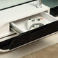 Evos TV Console - Black & White Lacquer Finish