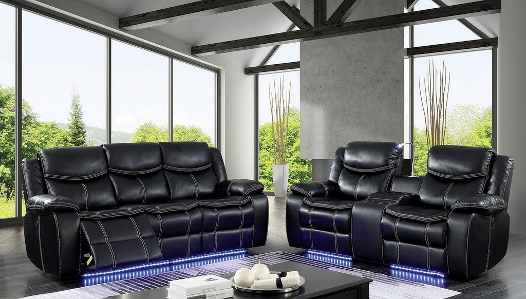 Sirius Power Reclining Sofa Collection - LED Lights