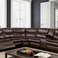 Pollux CM6982BR Brown Sectional - Bradley Home