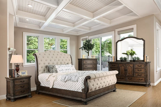 Lysandra Sleigh Bedroom Collection - Rustic Natural