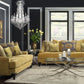 Viscontti Living Room Sofa Group - Gold Fabric
