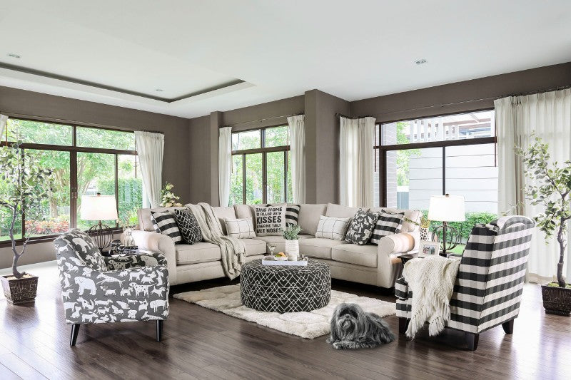 Furniture of America SM8171 - Patricia Oversized Sectional