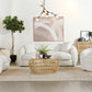 Isabella 509871 Natural Sofa Sofa by Coaster - Faux Sheep Skin