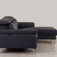 Global United 727 Ferrara Modern Sectional - Blue Leather
