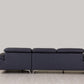 Global United 727 Ferrara Modern Sectional - Blue Leather