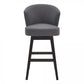 Brandy 26" & 30" Bar Stool - Gray or Tan Fabric