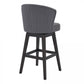 Brandy 26" & 30" Bar Stool - Gray or Tan Fabric