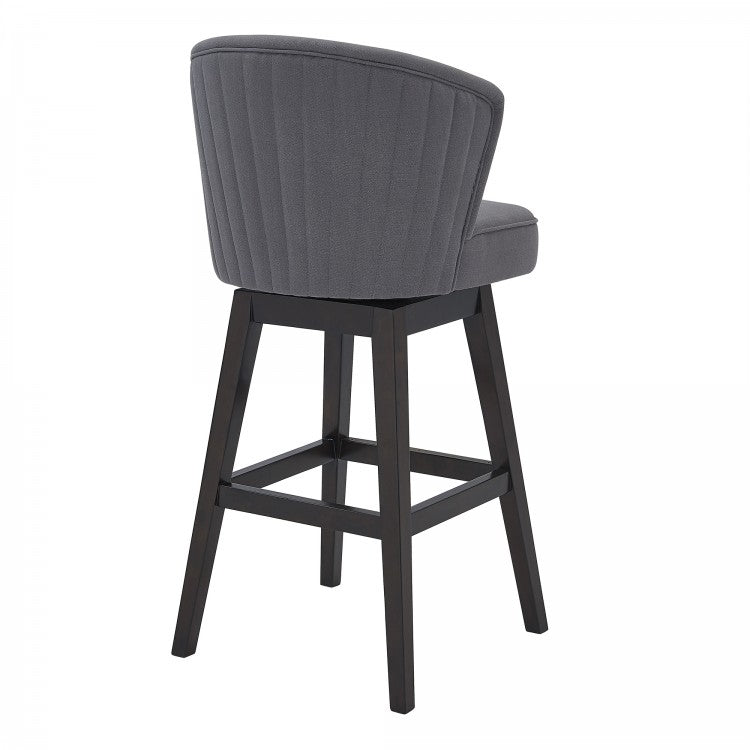 Brandy 26" & 30" Bar Stool - Gray or Tan Fabric