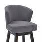 Brandy 26" & 30" Bar Stool - Gray or Tan Fabric