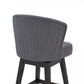 Brandy 26" & 30" Bar Stool - Gray or Tan Fabric