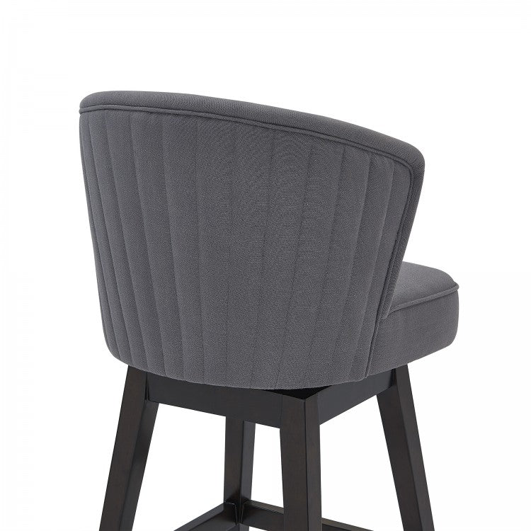 Brandy 26" & 30" Bar Stool - Gray or Tan Fabric