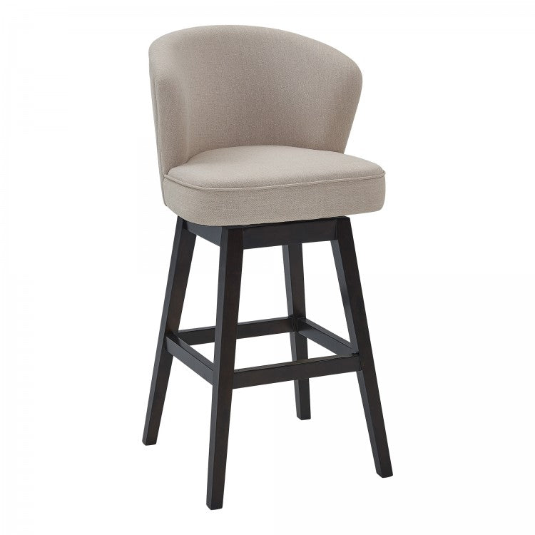 Brandy 26" & 30" Bar Stool - Gray or Tan Fabric