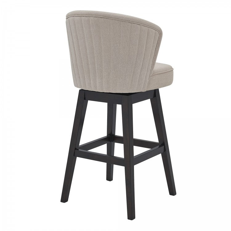 Brandy 26" & 30" Bar Stool - Gray or Tan Fabric