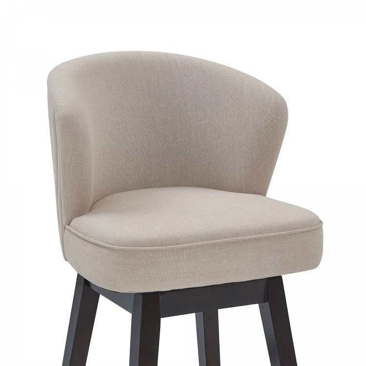 Brandy 26" & 30" Bar Stool - Gray or Tan Fabric